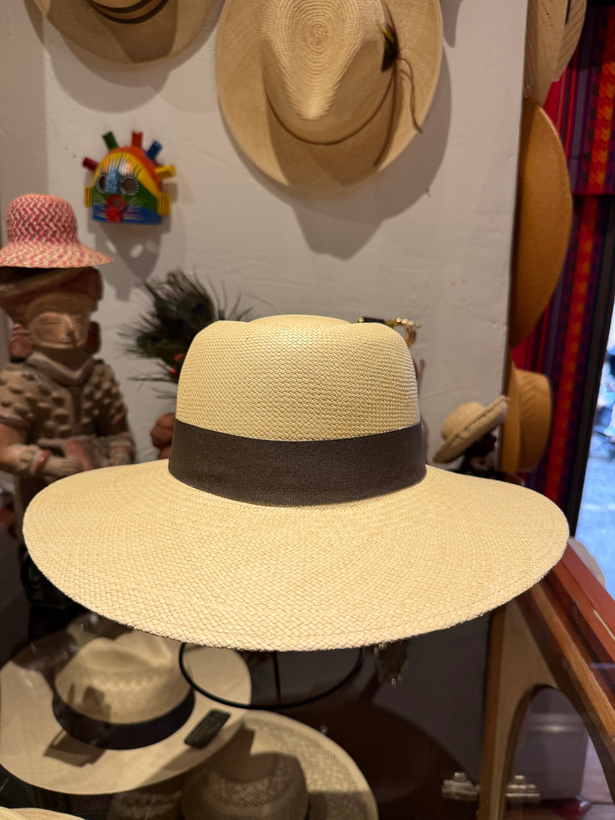 Panama Lady Planteur Naturelle- Galon Marron